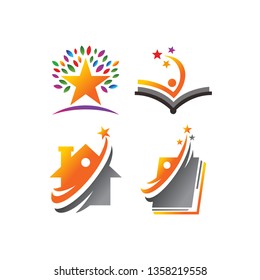 Success Star Logo Design Template set