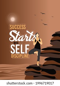 Success Starts with Self-discipline quote