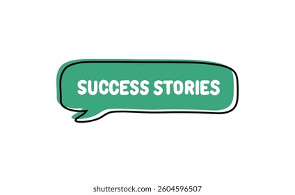 Success Stories. Badge, icon, logo vector design illustration on white background