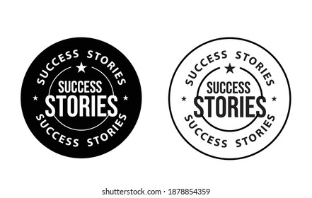 SUCCESS STORIES STAMP VECTOR, SHARE YOUR SHORY ABSTRACT