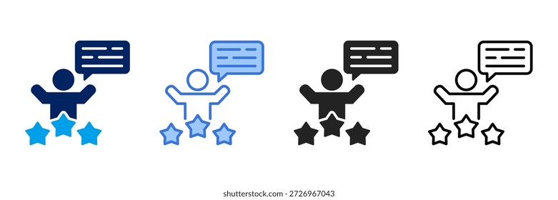 Success Story Icon Set Different Style Collection.