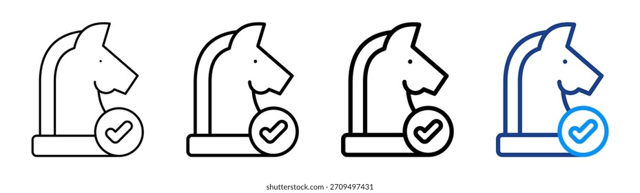 Success Strategy Icon Different Outline Collection Set