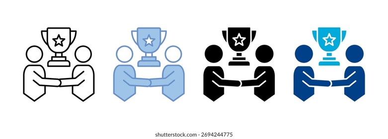 Success Strategy Icon Set Multiple Style Collection