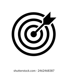 Success strategy symbol Vector illustration
Arrow in target icon