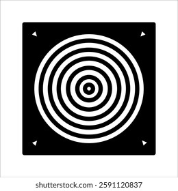 Success strategy symbol Vector illustration Arrow in target icon, with white background