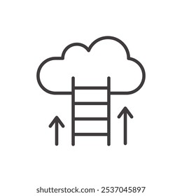 SUCCESS stroke icon in black