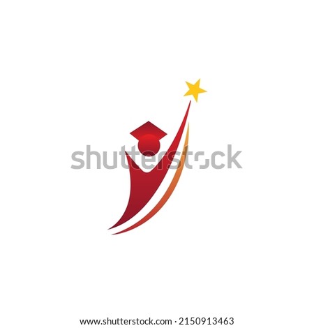 Success Student Logo Design Vector