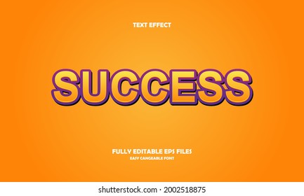 success style editable text effect