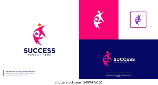 success support logo, teamwork, friendship, logo design inspiration.
