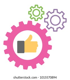 
Success symbol. Flat icon achievement concept
