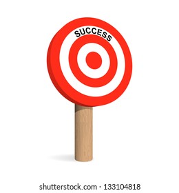 Success target board. Vector illustration.