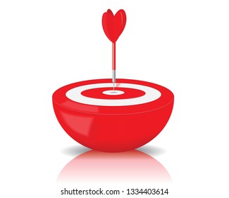 Success target isolated on a white background
