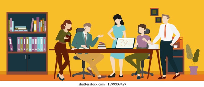 Success team work in company