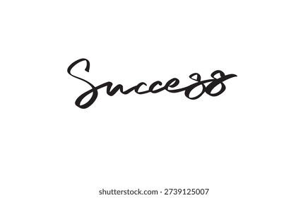 success text font calligraphy hand written lettering script black color object icon success motivation inspiration celebration business positive banner luxury success congratulation education success 