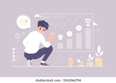 success tips strategy infographic concept illustration