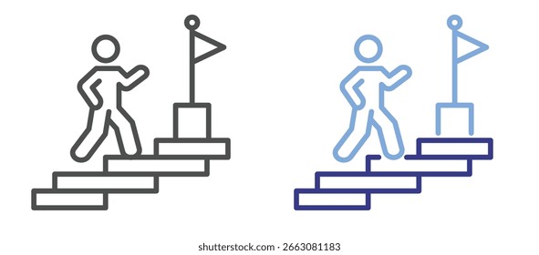 Éxito de dos hojas de iconos de color
