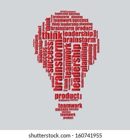 success typography 3d text word art success vector illustration word cloud 
