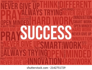 Success typography background design with vector file for your creative design.