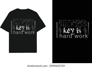 Success Typography T-Shirt Design and Unique. Editable Vector file
