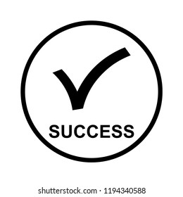 Success (validate icon), transparent rounded
