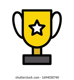 success vector flat color icon  