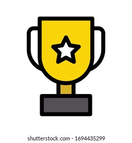success vector flat color icon 