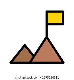 success vector flat color icon 