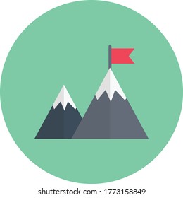 success vector flat color icon 