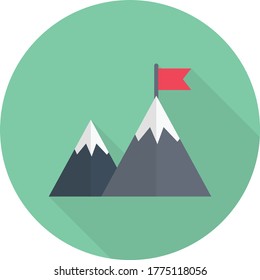 success vector flat color icon 