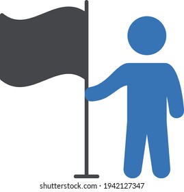 success vector glyph colour icon