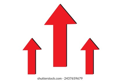 Success vector icon. arrow illustration sign. Grow symbol. Profit logo.