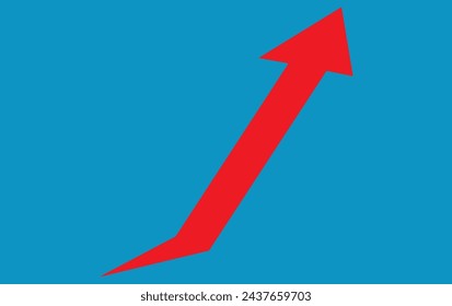 Success vector icon. arrow illustration sign. Grow symbol. Profit logo.