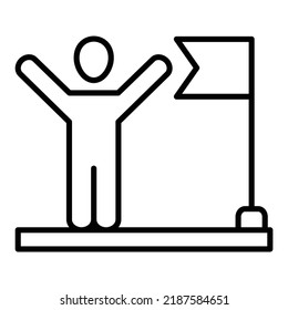 Success vector icon. Can be used for printing, mobile and web applications.