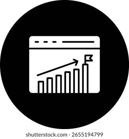 Icono de Vector de éxito. Se puede utilizar para aplicaciones de impresión, móviles y de Web.