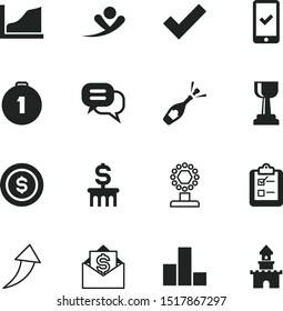 success vector icon set such as: grow, button, badge, exam, balloon, marketing, color, speech, savings, yes, light, style, pictogram, phone, vacation, email, celebrate, chat, correct, growing, select