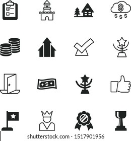 success vector icon set such as: crown, room, tax, travel, good, confirm, prosperity, chinese, holiday, flag, building, win, graph, right, raining, accounting, authority, approve, pile, bar, growth