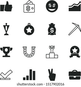 success vector icon set such as: emoji, positive, checkmark, going, soil, war, bag, tool, flag, portfolio, dig, excavation, tick, chisel, talisman, blank, okay, emoticon, event, mark, confirm