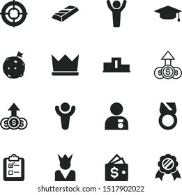 success vector icon set such as: leader, certificate, body, podium, receive, sky, leadership, ingot, rings, text, tick, profile, galaxy, male, crater, pay, crosshair, banking, hands, user, silver