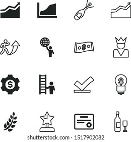 success vector icon set such as: liquid, shape, coin, approved, globe, bubble, knowledge, rich, increase, checklist, royal, solution, frame, explosion, winery, pictogram, icons, dinner, leadership