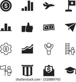 success vector icon set such as: private, pay, thumb, blue, thin, social, sale, demonstration, price, stars, stair, freedom, hat, millions, cartoon, trend, textured, prosperity, male, analyze