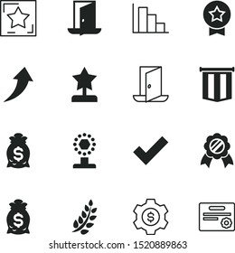 success vector icon set such as: mark, gain, ok, label, voting, wheel, object, outline, crown, medallion, laurel, gears, pictogram, perfect, accept, analysis, gear, button, economy, cup, one, flag