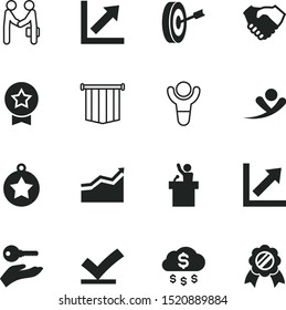 success vector icon set such as: staff, politician, key, friendship, raining, government, going, correct, presenter, choice, wealth, target, orator, premium, board, accurate, friendly, speaker, coins
