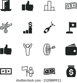 success vector icon set such as: pile, office, interior, rich, bullseye, stars, data processing, darts, cork, pay, bottle, protest, profile, economy, card, statistical anglization, stock, grand