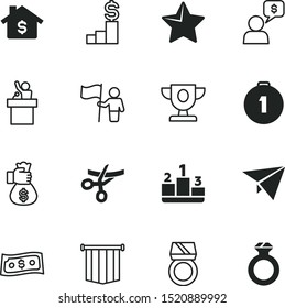 success vector icon set such as: bookmark, balloon, wife, talk, carat, one, rate, template, conference, estate, second, favorite, internet, demonstration, open, data, arrow, commercial, cut, cup