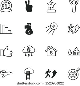 Success Vector Icon Set Such As: Rewards, Commerce, Rocket, Pay, Wood, Construction, Agreement, Decoration, Astronomy, Yes, Communication, Abstract, Airliner, Company, Confirm, Aircraft, Rent, Button