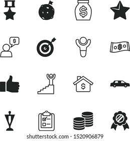 conjunto de iconos del vector de éxito, como: realista, red, texto, contorno, héroe, idea, cuestionario, examen, pulgares, tablero, escalada, estrategia, estrella, lista, meta, construcción, gesto, soborno, galaxia