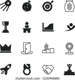success vector icon set such as: banking, princess, solution, debt, ceremony, logo, color, company, future, architecture, buy, dart, stair, report, icons, communication, step, handshake, reach