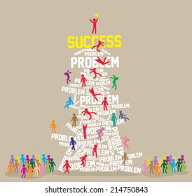 Success vector, Illustration.