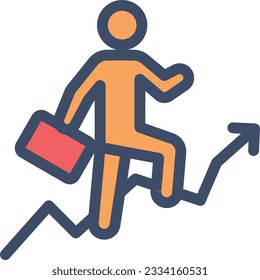 éxito Ilustración vectorial en un fondo transparente.Símbolos de calidad premium.Icono vectorial de trazo para el concepto y el diseño gráfico. 


