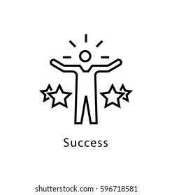 Success Vector Line Icon